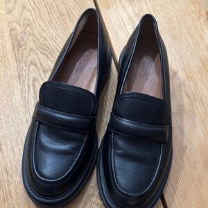 Madewell Black Leather Loafers